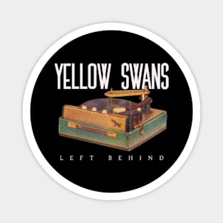 Yellow Swans Left Behind Magnet